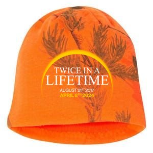 Solar Eclipse Twice In Lifetime 2024 Kati - Camo Knit Beanie