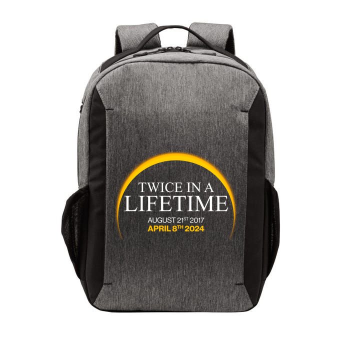 Solar Eclipse Twice In Lifetime 2024 Vector Backpack