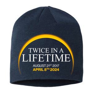 Solar Eclipse Twice In Lifetime 2024 Sustainable Beanie