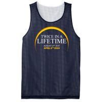 Solar Eclipse Twice In Lifetime 2024 Mesh Reversible Basketball Jersey Tank