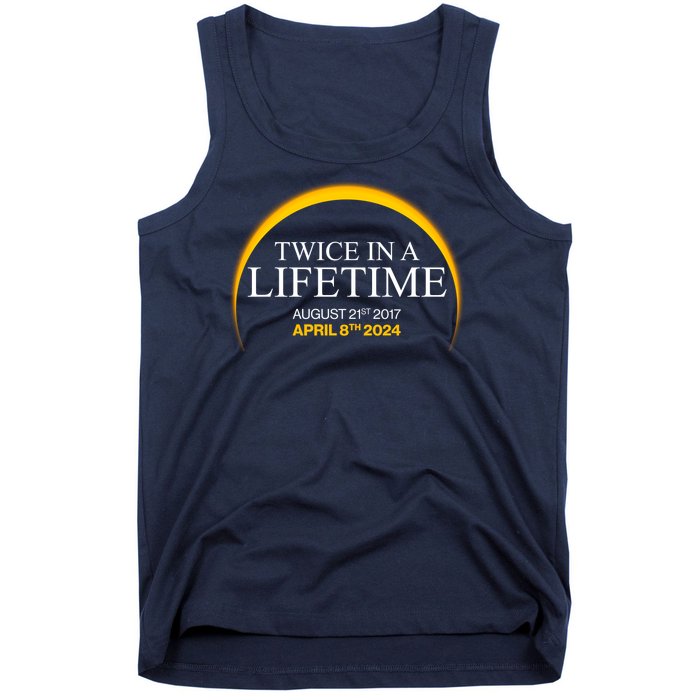 Solar Eclipse Twice In Lifetime 2024 Tank Top