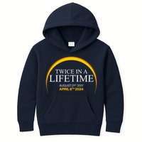 Solar Eclipse Twice In Lifetime 2024 Kids Hoodie