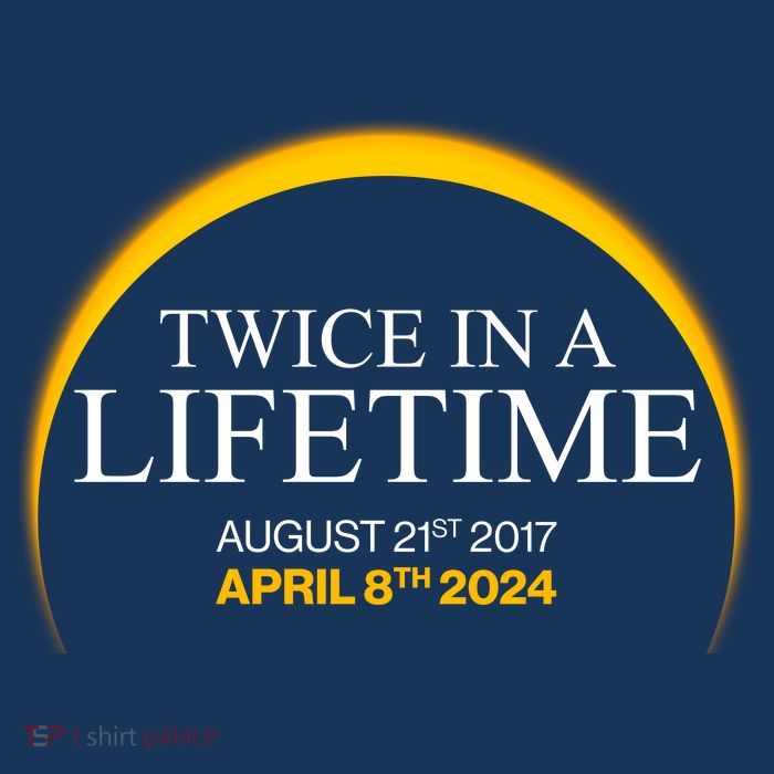 Solar Eclipse Twice In Lifetime 2024 Kids T-Shirt