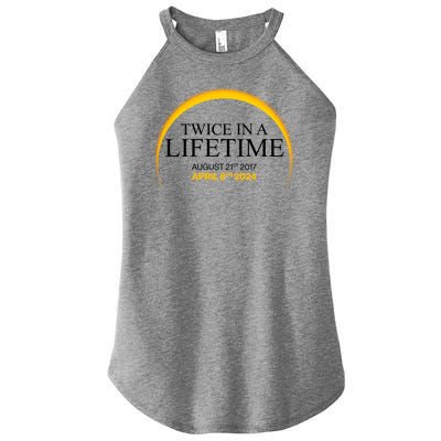 Solar Eclipse Twice In Lifetime 2024 Women's Perfect Tri Rocker Tank