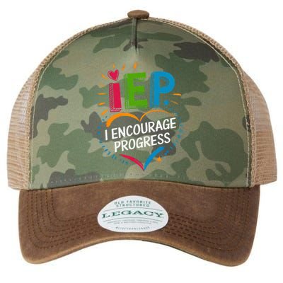 Special Education Teacher Support Iep I Encourage Progress Legacy Tie Dye Trucker Hat