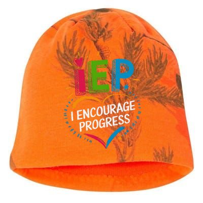 Special Education Teacher Support Iep I Encourage Progress Kati - Camo Knit Beanie