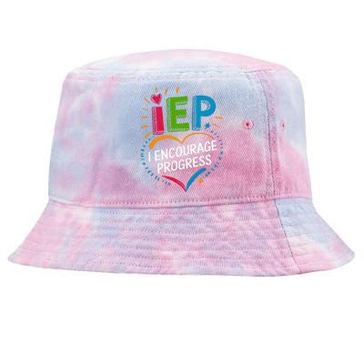 Special Education Teacher Support Iep I Encourage Progress Tie-Dyed Bucket Hat