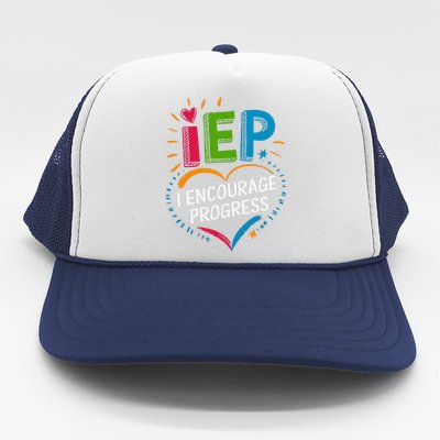 Special Education Teacher Support Iep I Encourage Progress Trucker Hat