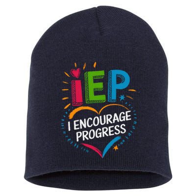 Special Education Teacher Support Iep I Encourage Progress Short Acrylic Beanie