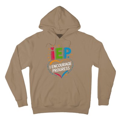 Special Education Teacher Support Iep I Encourage Progress Hoodie