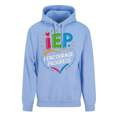 Special Education Teacher Support Iep I Encourage Progress Unisex Surf Hoodie