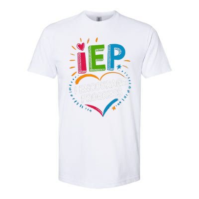 Special Education Teacher Support Iep I Encourage Progress Softstyle CVC T-Shirt