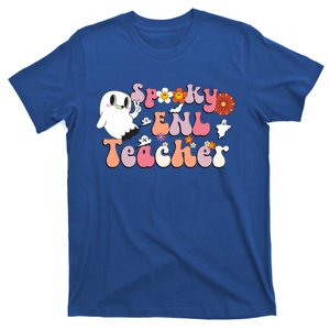 Spooky Enl Teacher Groovy Halloween English New Language Meaningful Gift T-Shirt