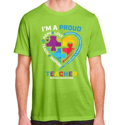 Special Ed Teacher Autism Awareness Funny Gift Autism Teachers Great Gift Adult ChromaSoft Performance T-Shirt