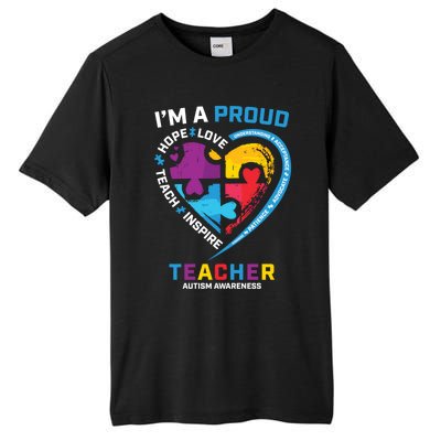 Special Ed Teacher Autism Awareness Funny Gift Autism Teachers Great Gift Tall Fusion ChromaSoft Performance T-Shirt