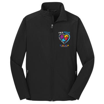 Special Ed Teacher Autism Awareness Funny Gift Autism Teachers Great Gift Core Soft Shell Jacket