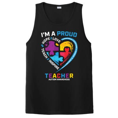 Special Ed Teacher Autism Awareness Funny Gift Autism Teachers Great Gift PosiCharge Competitor Tank