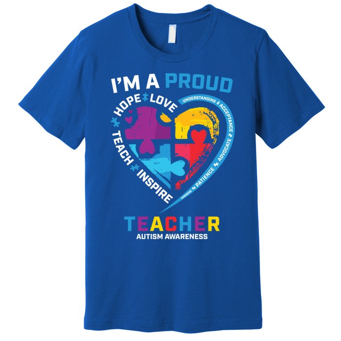 Special Ed Teacher Autism Awareness Funny Gift Autism Teachers Great Gift Premium T-Shirt