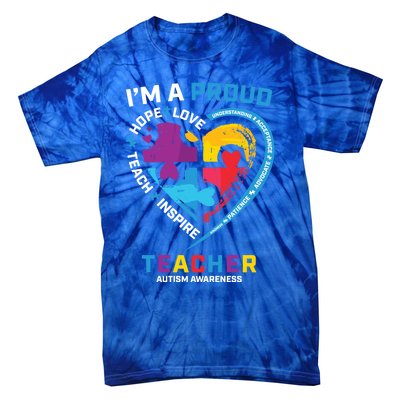 Special Ed Teacher Autism Awareness Funny Gift Autism Teachers Great Gift Tie-Dye T-Shirt