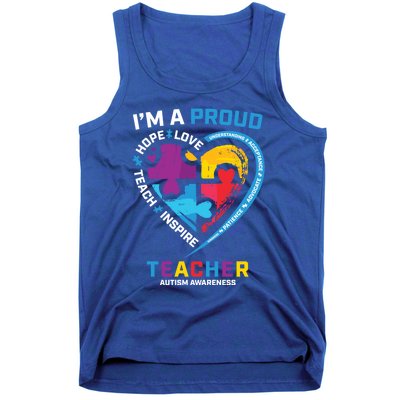 Special Ed Teacher Autism Awareness Funny Gift Autism Teachers Great Gift Tank Top