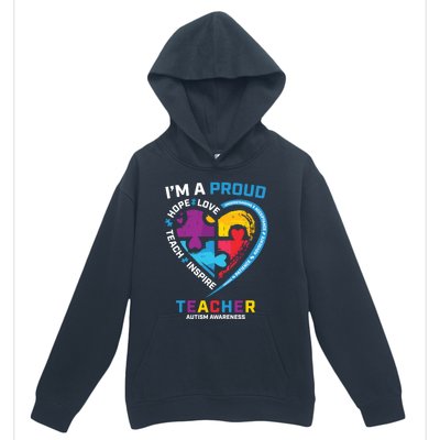 Special Ed Teacher Autism Awareness Funny Gift Autism Teachers Great Gift Urban Pullover Hoodie