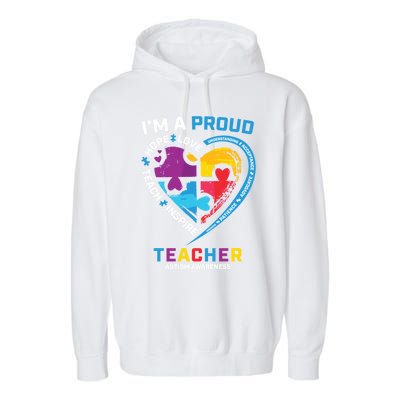 Special Ed Teacher Autism Awareness Funny Gift Autism Teachers Great Gift Garment-Dyed Fleece Hoodie