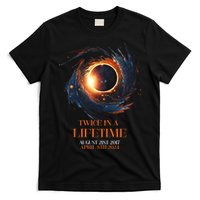 Solar Eclipse Twice In Lifetime 2024 Solar Eclipse T-Shirt