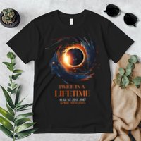 Solar Eclipse Twice In Lifetime 2024 Solar Eclipse Premium T-Shirt