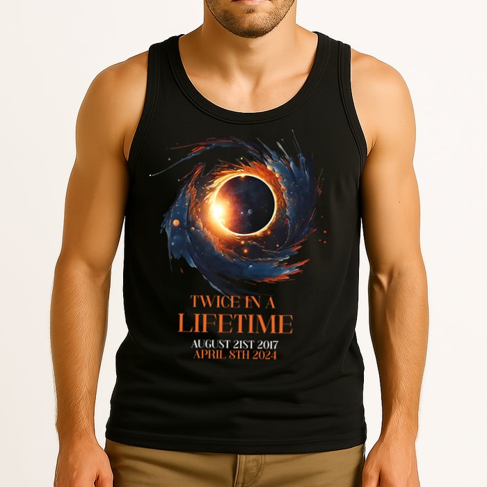 Solar Eclipse Twice In Lifetime 2024 Solar Eclipse Tank Top