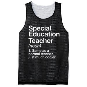 Special Education Teacher Definition Funny Back To School Mesh Reversible Basketball Jersey Tank