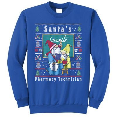 Santas Elfs Ugly Christmas Pharmacytechnician Gift Sweatshirt