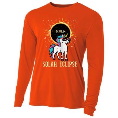 Solar Eclipse Unicorn 04.08.24 Teen Cooling Performance Long Sleeve Crew