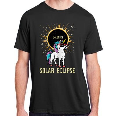 Solar Eclipse Unicorn 04.08.24 Teen Adult ChromaSoft Performance T-Shirt