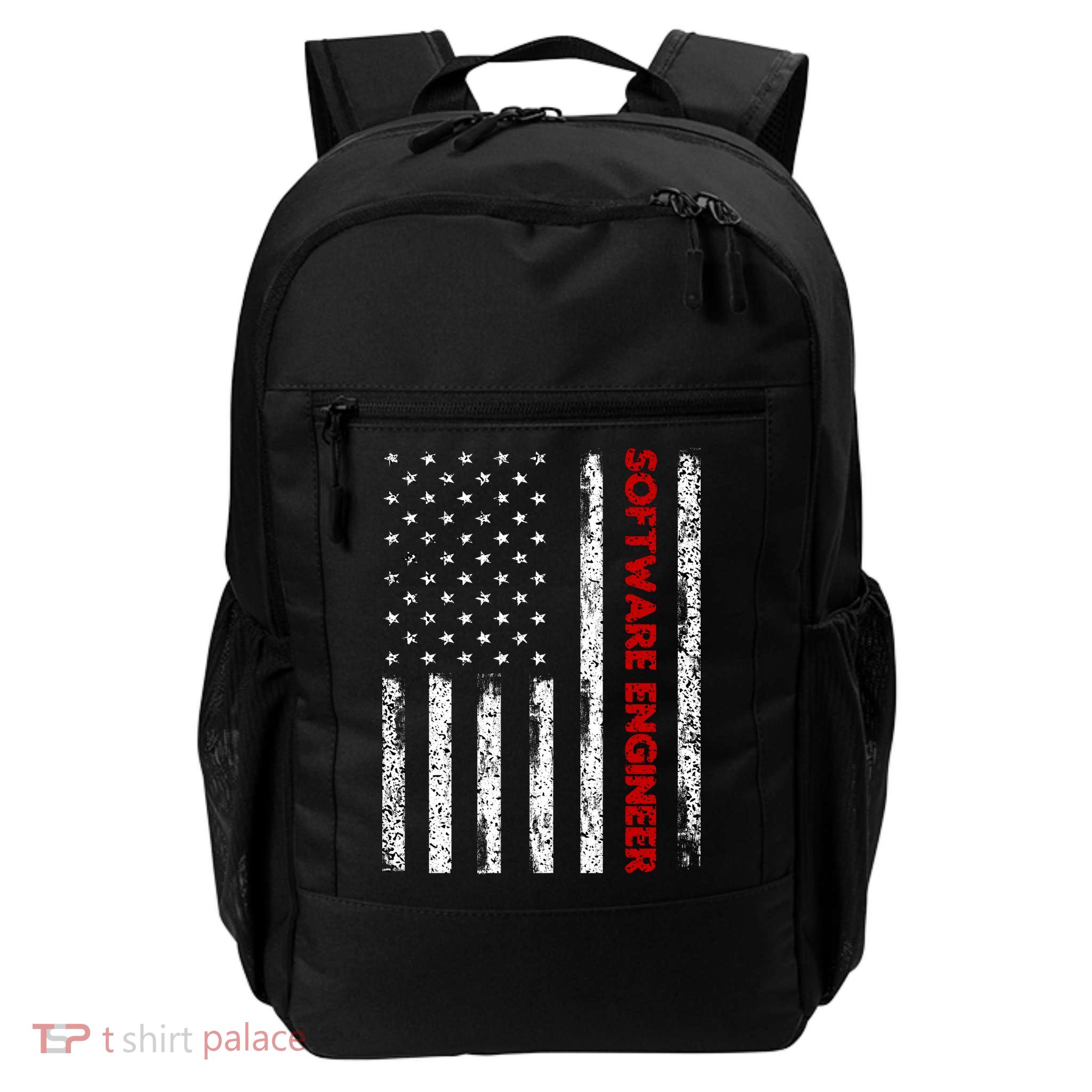 Software Engineer USA Flag Backpack