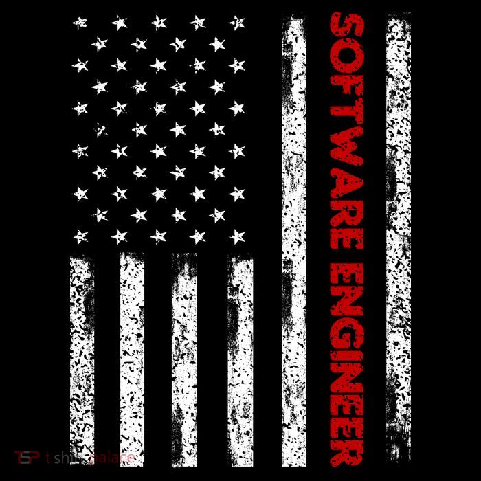 Software Engineer USA Flag Backpack