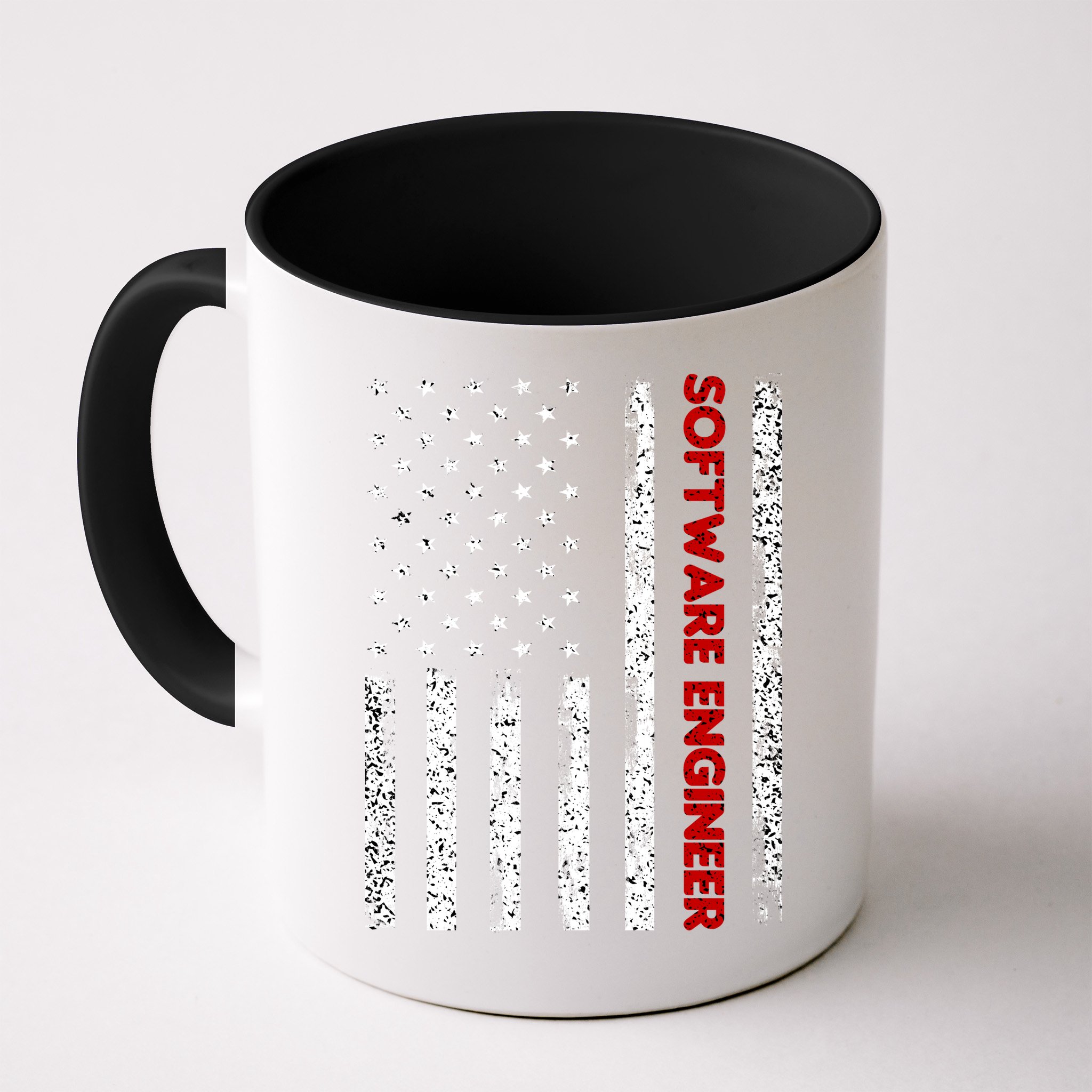 Software Engineer USA Flag Mug