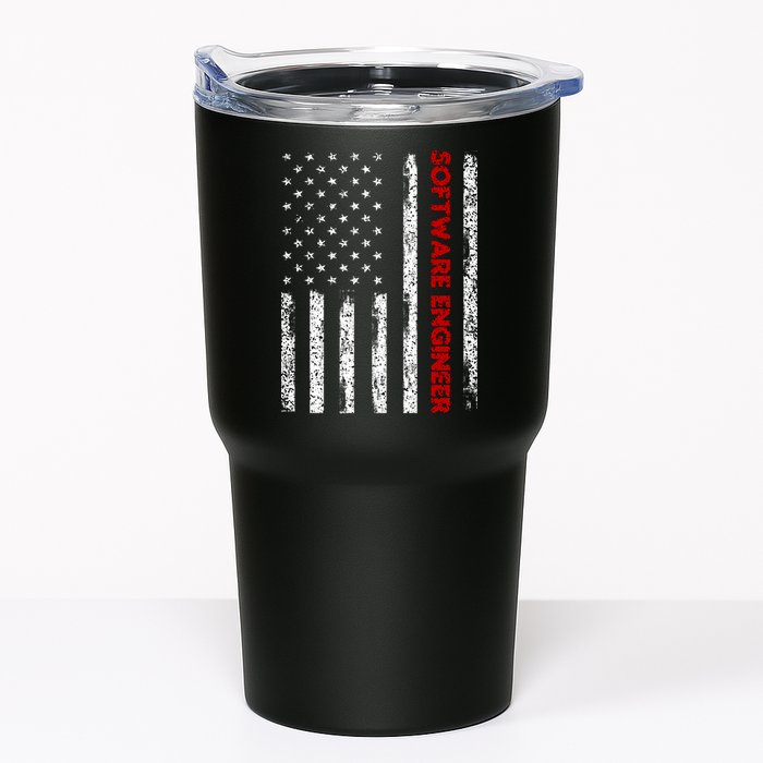Software Engineer USA Flag Tumbler