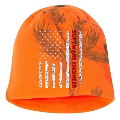 Software Engineer USA Flag Kati - Camo Knit Beanie