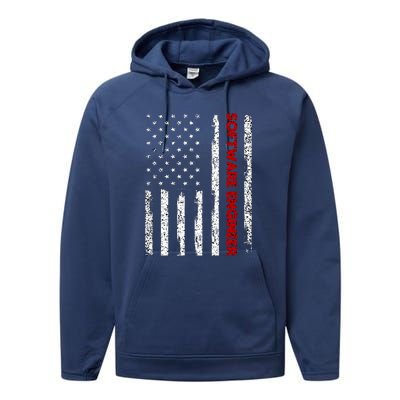 Software Engineer USA Flag Performance Fleece Hoodie