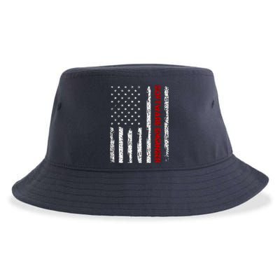 Software Engineer USA Flag Sustainable Bucket Hat