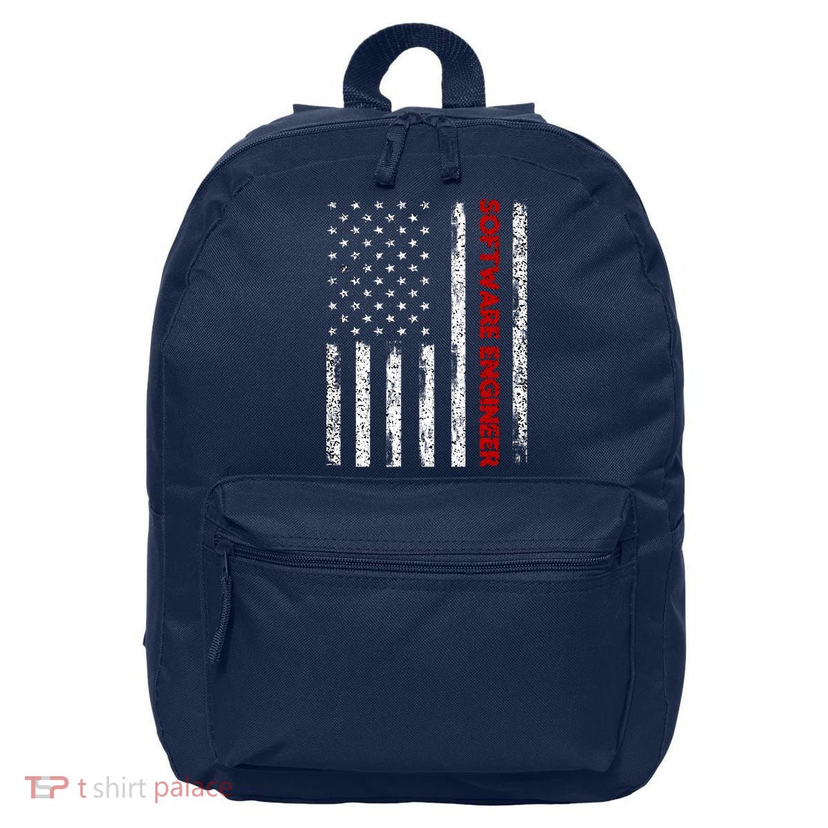 Software Engineer USA Flag 16 in Basic Backpack