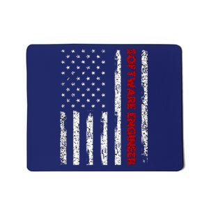 Software Engineer USA Flag Mousepad