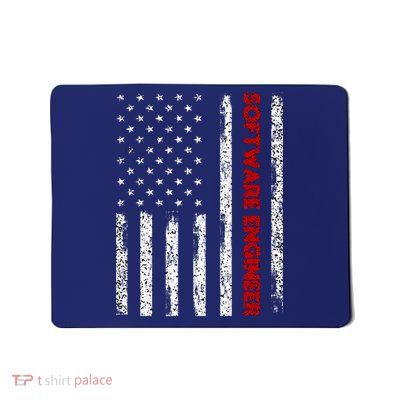 Software Engineer USA Flag Mousepad