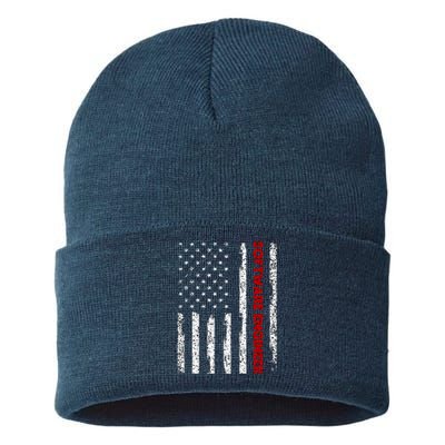 Software Engineer USA Flag Sustainable Knit Beanie