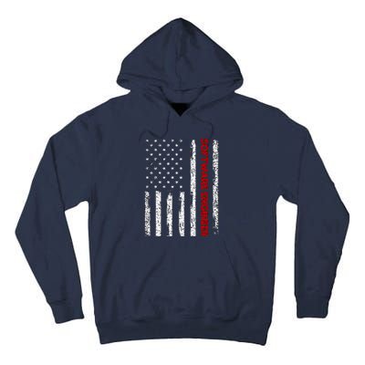 Software Engineer USA Flag Tall Hoodie