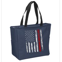Software Engineer USA Flag Zip Tote Bag