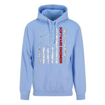 Software Engineer USA Flag Unisex Surf Hoodie