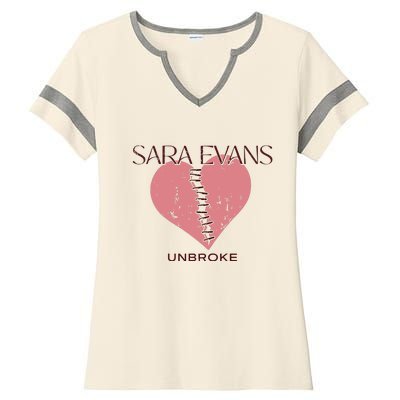 Sara Evans Unbroke Ladies Halftime Notch Neck Tee