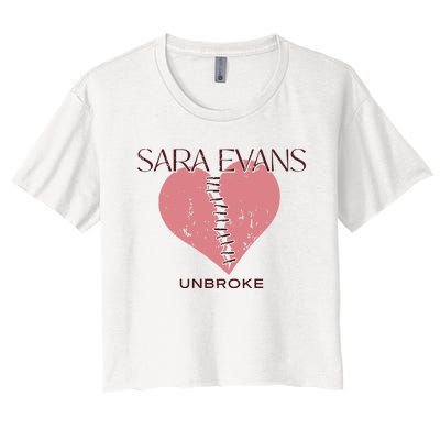 Sara Evans Unbroke Women's Crop Top Tee