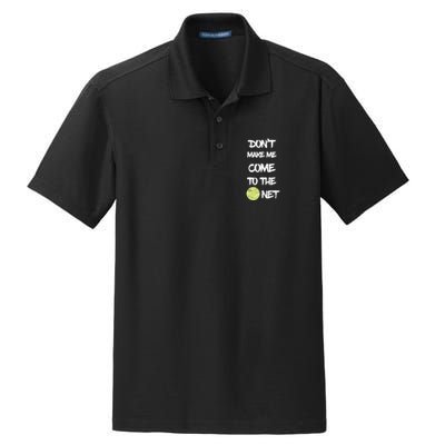 DonT Make Me Come To The Net Dry Zone Grid Polo
